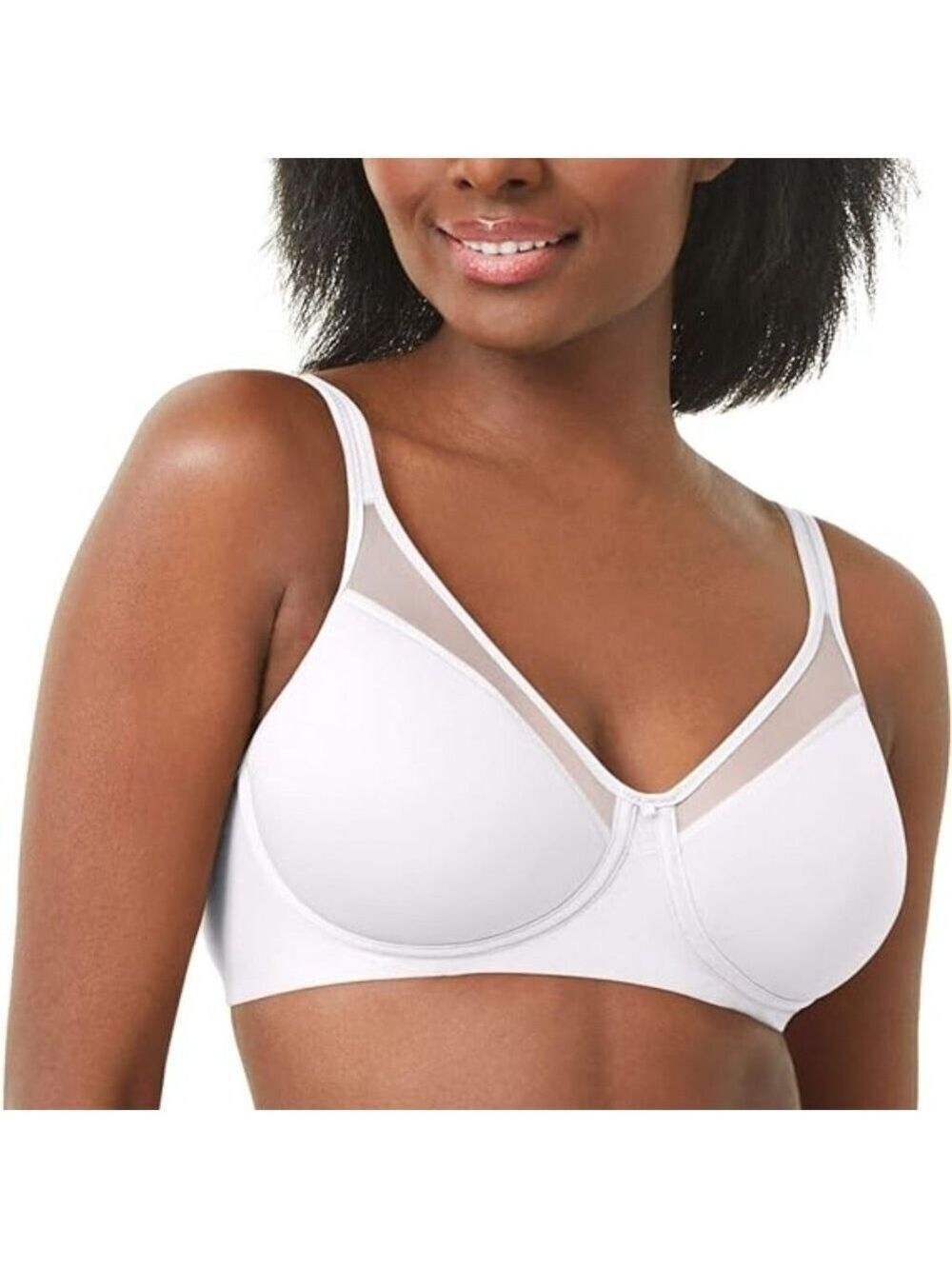 Bali Women's One Smooth U Ultra Lite Spacer Wireless Bra DF3440, White, 38C NWT